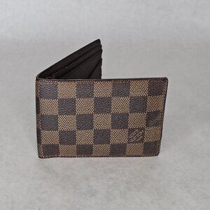 Men's Louis Vuitton Damier Ebene Bifold Wallet Card Holder